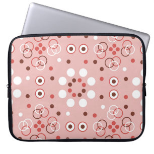 Vintage Circles: Seamless Geometric Charm. Laptop Sleeve