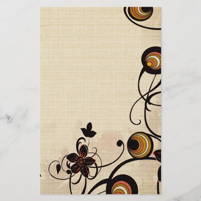 Vintage circles Stationery (Front)