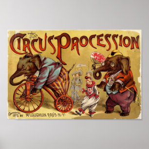 Vintage Circus Ad Poster