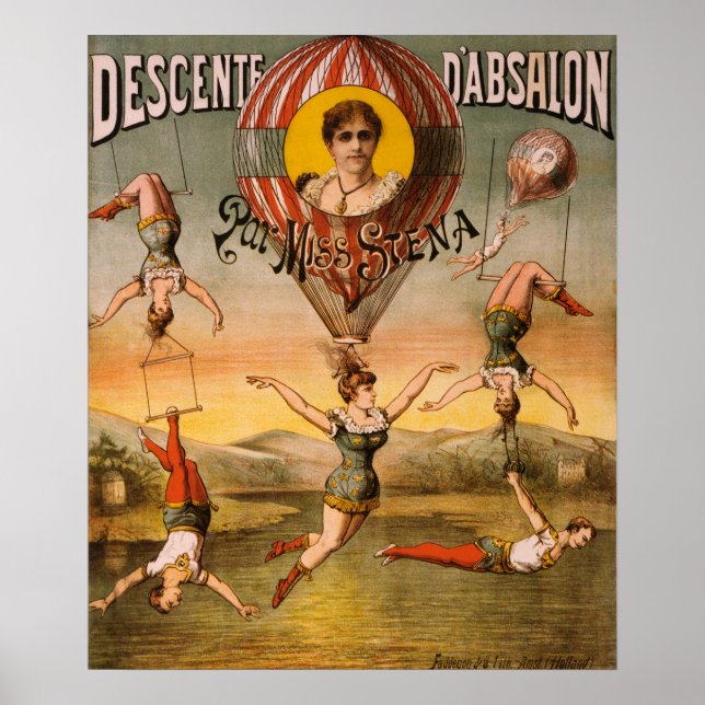 Vintage Circus Ad Poster (Front)