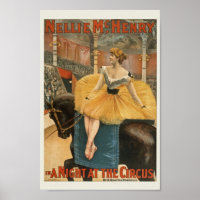 Vintage Circus Ad Poster