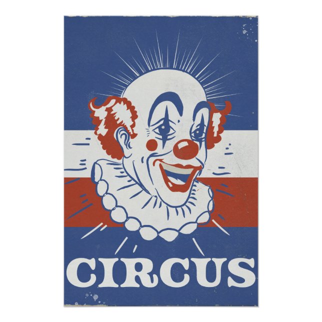 Vintage Circus Advertisement  Poster (Front)
