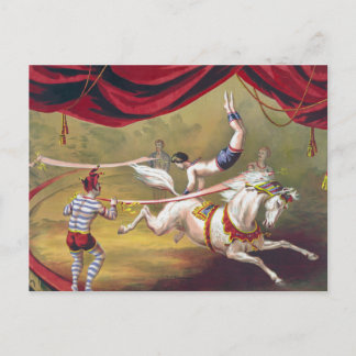 Vintage Circus Art Postcard