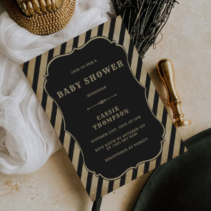 Vintage Circus Baby Shower Invitation Carnival