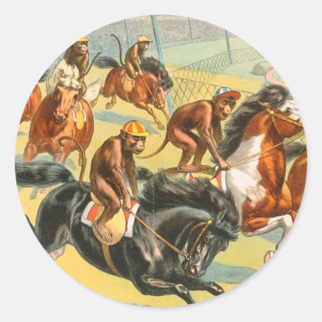 Vintage : circus Barnum & Bailey - Classic Round Sticker (Front)