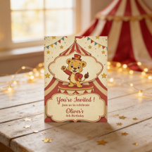 Vintage Circus Birthday Party Personalised