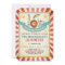 Vintage Circus carnival birthday invitation