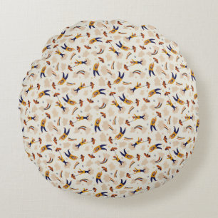 Vintage Circus Carnival Clown Party Round Cushion