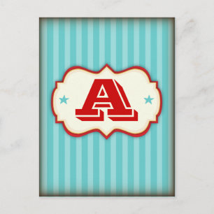 Vintage Circus Carnival Make Your Own DIY Banner Postcard