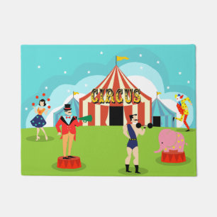 Vintage Circus Door Mat