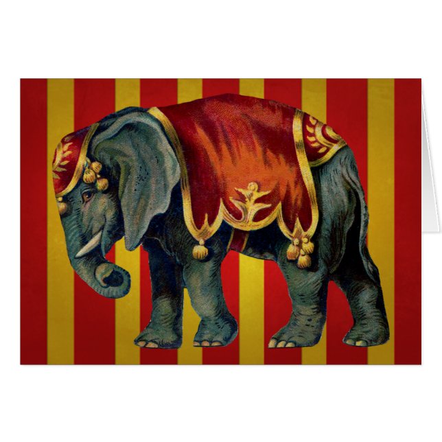 vintage circus elephant (Front Horizontal)