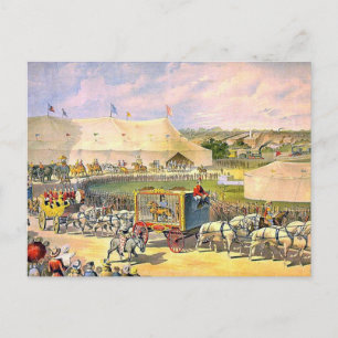 Vintage Circus Grounds Postcard