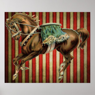 vintage circus horse poster