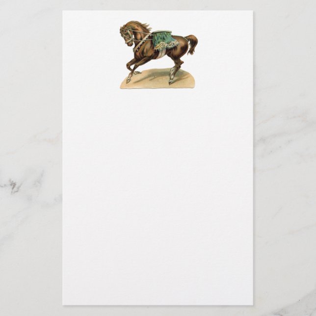 Vintage Circus Horse Stationery (Front)