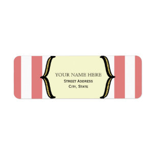 Vintage Circus Inspired Address Label Return Address Label