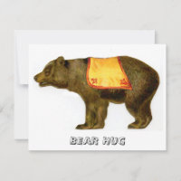 Vintage circus performing bear
