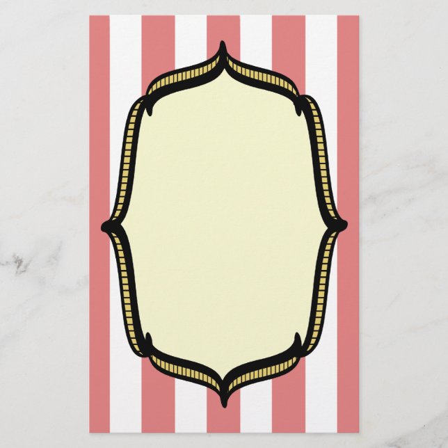 Vintage Circus Personalised Stationery (Front)