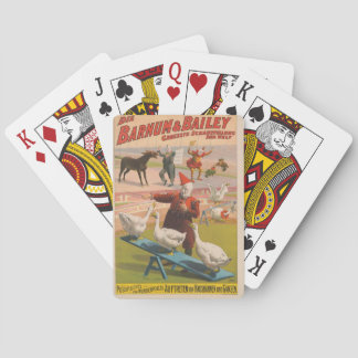Vintage circus playing cards