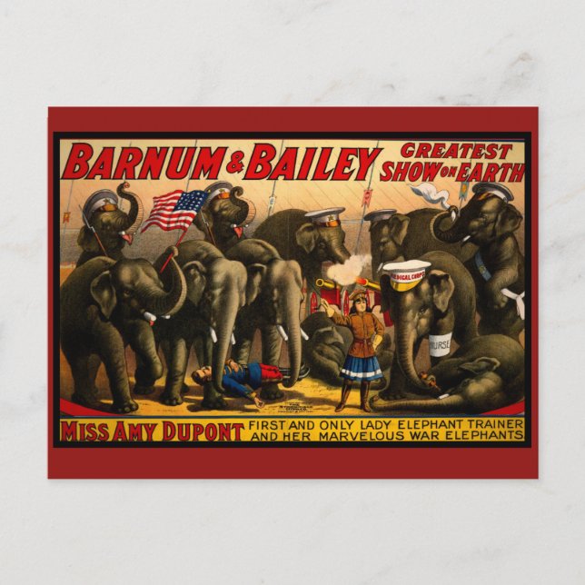 Vintage Circus Postcard (Front)