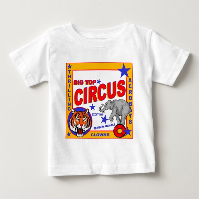 Vintage Circus Poster Baby T-Shirt (Front)