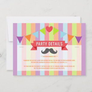 Vintage Circus Poster Children's Birthday Detail