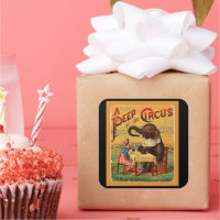 Vintage Circus Poster: Circus Elephant