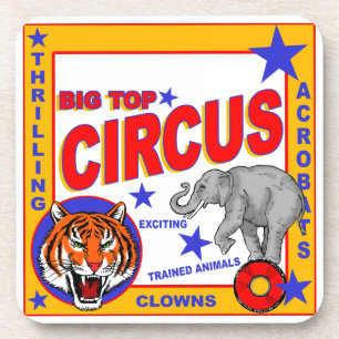 Vintage Circus Poster Coaster
