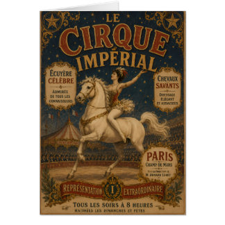 Vintage Circus Poster - Le Cirque Imperial - Illus