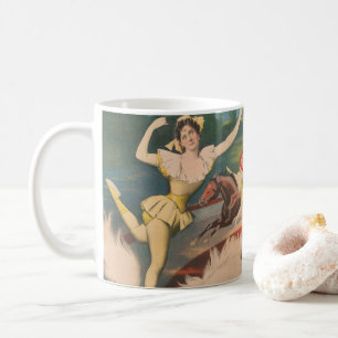 Vintage Circus Poster Of Miss Rose Meers Coffee Mug