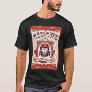 Vintage Circus Staff Badge Circus Fortune Telling T-Shirt