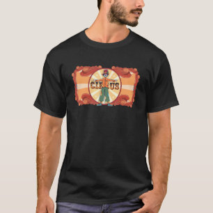 Vintage Circus Staff Badge Circus Performance Clow T-Shirt