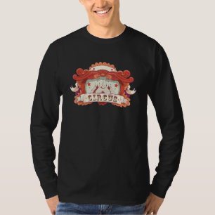 Vintage Circus Staff Badge Circus Performance Desi T-Shirt