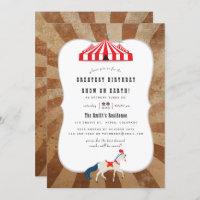 Vintage Circus Themed Birthday Party