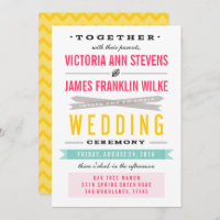 Vintage Circus Wedding Invitations