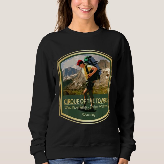 Vintage Cirque Of The Towers (PF) Sweatshirt (Front)