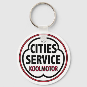 Vintage Cities Service koolmotor sign Key Ring