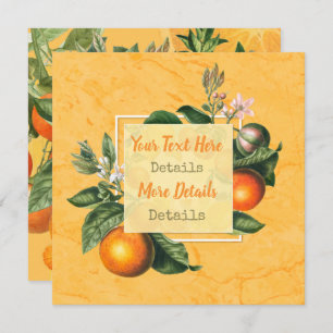 Vintage Citrus Save The Date