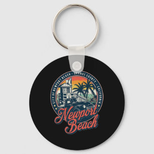 Vintage City Of Newport Beach Dge ‘50s Old Truck F Key Ring