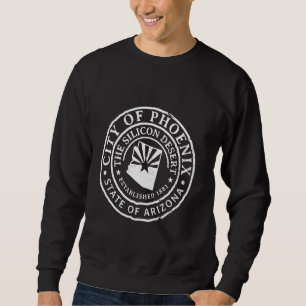 Vintage City Of Phoenix Arizona Silicon Desert 188 Sweatshirt