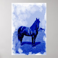 Vintage Civil War Union Horse Poster