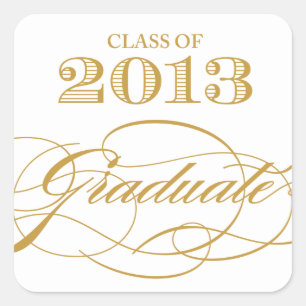Vintage Class of 2013 Stickers