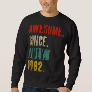 Vintage Classic 1982  Retro 40th Birthday Sweatshirt