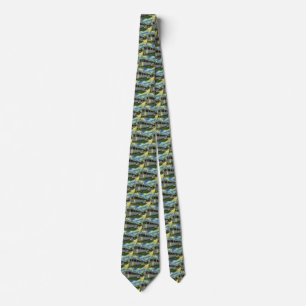 Vintage Classic 50s Retro Restaurant Pelican Diner Tie