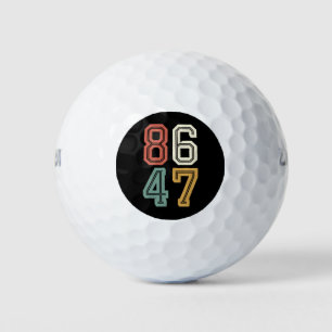 Vintage Classic 86 47 Anti Trump 2024 Impeach Golf Balls
