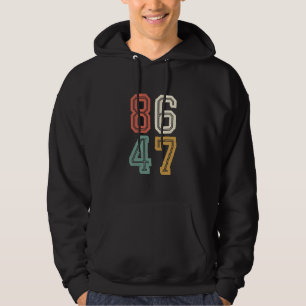 Vintage Classic 86 47 Anti Trump 2024 Impeach Hoodie