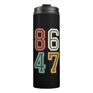 Vintage Classic 86 47 Anti Trump 2024 Impeach Thermal Tumbler