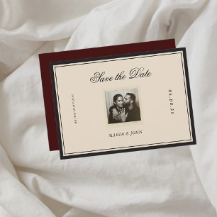 Vintage Classic Aesthetic Save the Date