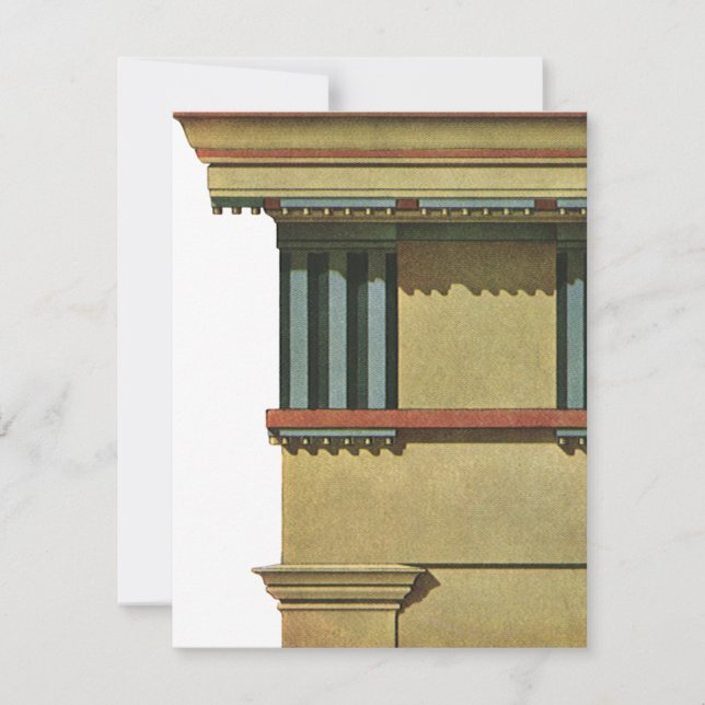 Vintage Classic Architecture, Temple Entablature (Front)