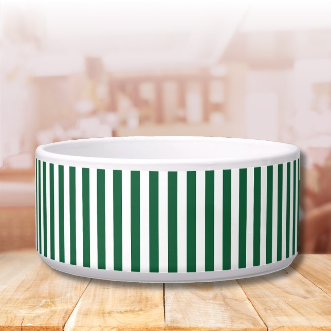 Vintage Classic Bottle Green & White Stripes (Creator Uploaded)