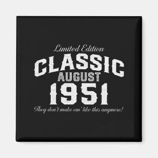 Vintage Classic Car 1951 70th Birthday Magnet